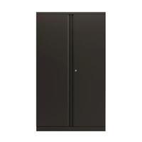 bisley 2 door cupboard black 1585mm