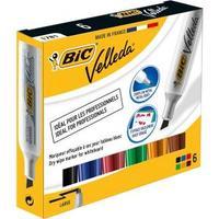 bic velleda 1781 chisel tip whiteboard marker assorted colours 