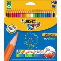 Bic Kids Evolution Ecolutions Colour Pencils Assorted Wallet Pack of