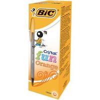 Bic Cristal Fun Orange 1.6mm Ballpoint Pen 937417