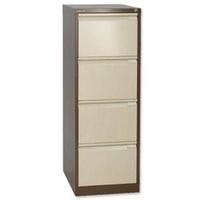 Bisley BS4E W470 x D622 x H1321mm Flush Front 4 Drawer Filing Cabinet