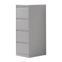 bisley bs4e w470 x d622 x h1321mm flush front 4 drawer filing cabinet