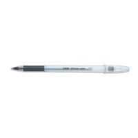 Bic Cristal Grip Clear Barrel Ballpoint Pen Black Pack of 100 Bulk