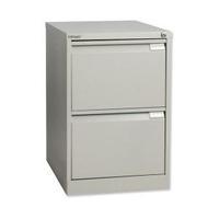 bisley bs2e w470 x d622 x h711mm flush front 2 drawer filing cabinet