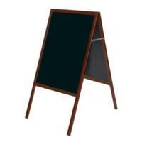 Bi-Office 600 x 1200mm A-Frame Wood Chalk Board Black 1 x Pack