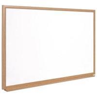 Bi-Office Earth-It 900 x 600mm Non-Magnetic Whiteboard Oak Frame Pen