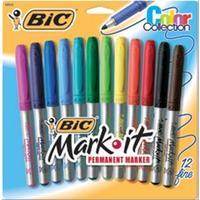 Bic Mark-It Permanent Markers - Fine Point 246288