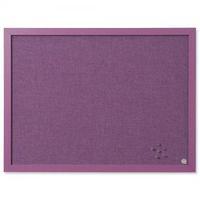 Bi-Office 600mm x 450mm Framed Noticed Board Lavender FB0469418