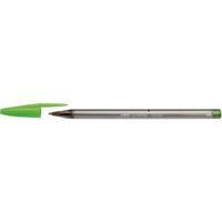 Bic Cristal Fun Ballpoint Pen 1.6mm Tip 0.6mm Line Lime Green Box of