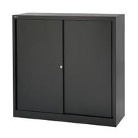 bisley eurotambour sd41211 1181mm low sliding door cupboard with 2