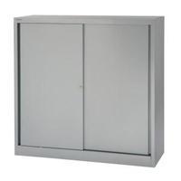 bisley eurotambour sd41211 1181mm low sliding door cupboard with 2