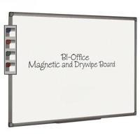 bi office aluminium finish magnetic board 2400x1200mm mb1406186
