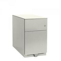 Bisley Note Pedestal Mobile 1 Stationery 1 Filing Drawer Chalk White