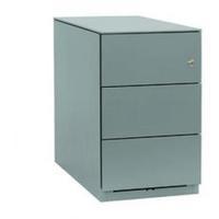 Bisley Note Pedestal Mobile 3 Stationery Drawers Goose Grey BY42027