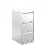 Bisley 3 Drawer Executive Filing Cabinet Chalk White BY42030