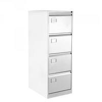 bisley 4 drawer filing cabinet chalk white by11583