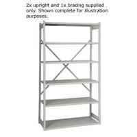 bisley shelving starter kit w1000xd460mm grey 1018esstk46 at4