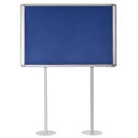 Bi-Office Post Mounted 12xA4 Sunken Display Case