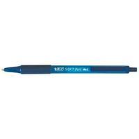 Bic SoftFeel Clic Rubber Barrel Retractable Ballpoint Pen 1.0mm Tip