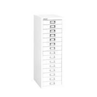 bisley soho h860mm multi drawer 15 steel filing cabinet chalk white