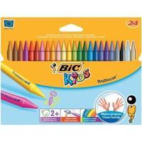 Bic Kids Plastidecor Vivid Hard Long-lasting Sharpenable Crayons