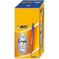 bic cristal large broad nib ballpoint pen 16mm tip 06mm line blue