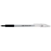 Bic Black Cristal Grip Medium Ballpoint Pen Pack of 20 802800