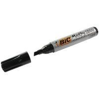 Bic 2300 Permanent Black Chisel Tip Marker Pack of 12 820926