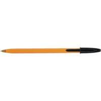 bic orange fine ballpoint black ink pen pack of 20 1199110114