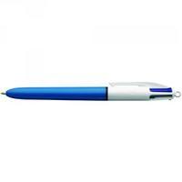 Bic 4 Colour Ballpoint Pen Retractable Medium Black Blue RedGreen Pack