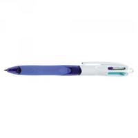 Bic 4 Colours Fashion Grip Ballpoint Pen PinkPurpleBlue Green Pack of