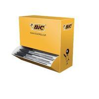 Bic Cristal Medium Ballpoint Black Pen Pack of 100 896040