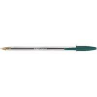 Bic Cristal Medium Ballpoint Green Pen Pack of 50 8373629