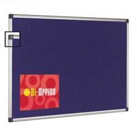 Bi-Office Blue Felt Board 2400x1200 Aluminium Finish FB8643186