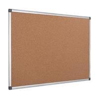 Bi-Office Aluminium Frame Cork Notice Board 900x600mm CA031170