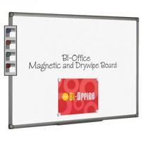 bi office magnetic whiteboard 900x600mm aluminium finish mb0706186