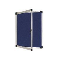 Bi-Office External Display Case 670x934mm Blue Felt Aluminium Frame