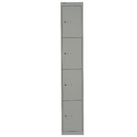 Bisley Goose Grey 4 Door Locker W305xD457xH1802mm BY02537