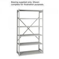 bisley shelving bracing kit w1000mm grey 10eseblack at4