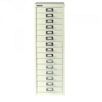 bisley multi drawer cabinet a4 15 drawer chalk white by15308