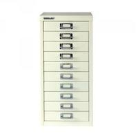 bisley multi drawer cabinet a4 10 drawer chalk white by19660