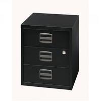 Bisley A4 Mobile Home Filer 3 Drawer Black BY33938