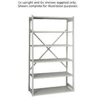 bisley w1000xd460mm grey shelving extension kit by838033