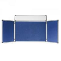 Bi-Office 4 Panel Mini Display Kit Blue DSP350111