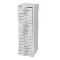 Bisley 15 Drawer Silver Non-Locking Multi-Drawer Cabinet BY58420