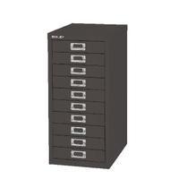 Bisley 10 Drawer Black Non-Locking Multi-Drawer Cabinet BY99639