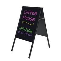 bi office a frame chalk board black frame 600x1200mm dkt30404042