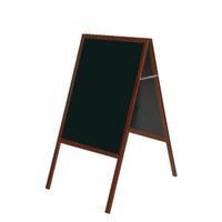 bi office a frame chalk board cherry frame 600x1200mm dkt30404052