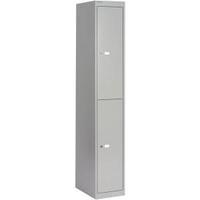 Bisley CLK182 H1802 x W305 x D457mm Deep Steel Locker with 2 Doors