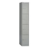 bisley clk184 h1802 x w305 x d457mm deep steel locker with 4 doors